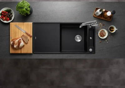 blanco axia iii xl 6 s f 527237 enkele keukenspoelbak silgranit vulkaangrijs omkeerbaar vlakbouw of onderbouw excenter 2