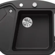 blanco blancodelta ii 523656 enkele keukenspoelbak silgranit antraciet opbouw excenter 1