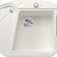 blanco blancodelta ii 523660 enkele keukenspoelbak silgranit wit opbouw excenter 1