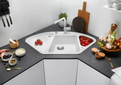 blanco blancodelta ii 523660 enkele keukenspoelbak silgranit wit opbouw excenter 2