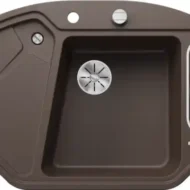 blanco blancodelta ii 523669 enkele keukenspoelbak silgranit cafe opbouw excenter 1