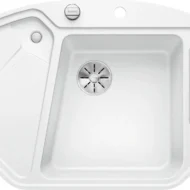 blanco blancodelta ii f 523673 keukenspoelbak silgranit wit vlakbouw of onderbouw excenter 1