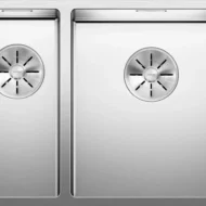 blanco claron 340 180 if 521608 anderhalve keukenspoelbak rechts rvs vlakbouw of opbouw 1