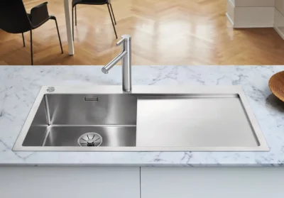 blanco claron 5 s if 521626 keukenpoelbak links rvs vlakbouw of opbouw excenter 2