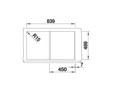 blanco classic pro 45 s if 523661 keukenspoelbak rvs omkeerbaar vlakbouw of opbouw excenter 4