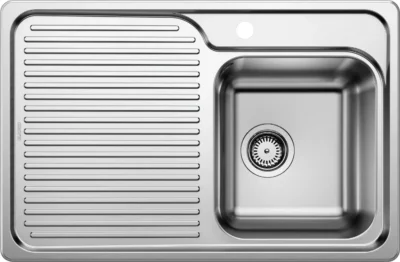 blanco classisc 40 s 511124 enkele keukenspoelbak rvs rechts opbouw 1