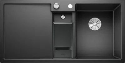 blanco collectis 6 s 523344 anderhalve keukenspoelbak rechts silgranit antraciet opbouw excenter 2