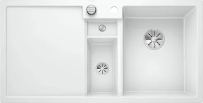 blanco collectis 6 s 523348 anderhalve keukenspoelbak rechts silgranit wit opbouw excenter 1