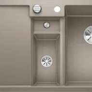 blanco collectis 6 s 523351 anderhalve keukenspoelbak rechts silgranit tartufo opbouw excenter 1