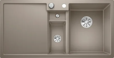 blanco collectis 6 s 523351 anderhalve keukenspoelbak rechts silgranit tartufo opbouw excenter 1