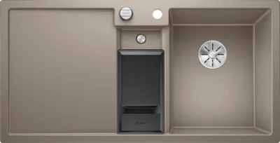 blanco collectis 6 s 523351 anderhalve keukenspoelbak rechts silgranit tartufo opbouw excenter 2