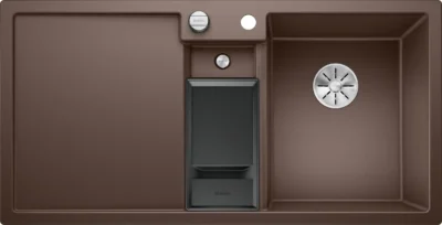 blanco collectis 6 s 523353 anderhalve keukenspoelbak rechts silgranit cafe opbouw excenter 2