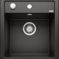 blanco dalago 45 525869 enkele keukenspoelbak silgranit zwart opbouw excenter 1