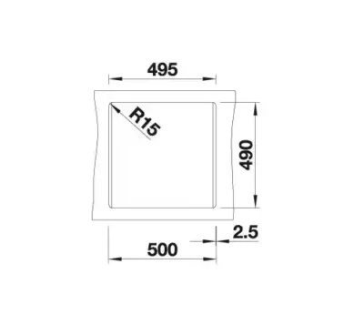 blanco dalago 5 518521 enkele keukenspoelbak silgranit antraciet opbouw excenter 5