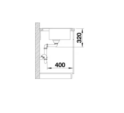 blanco dalago 5 518521 enkele keukenspoelbak silgranit antraciet opbouw excenter 7