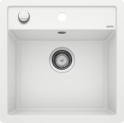 blanco dalago 5 f 518532 enkele keukenspoelbak silgranit wit vlakbouw excenter 1