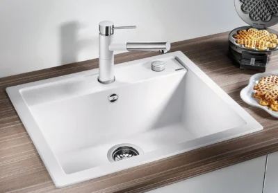 blanco dalago 6 517320 enkele keukenspoelbak silgranit tartufo opbouw excenter 2