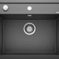 blanco dalago 6 f 514773 enkele keukenspoelbak silgranit antraciet vlakbouw excenter 1