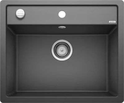 blanco dalago 6 f 514773 enkele keukenspoelbak silgranit antraciet vlakbouw excenter 1