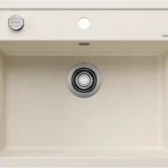 blanco dalago 6 f 527064 enkele keukenspoelbak silgranit zacht wit vlakbouw excenter 1