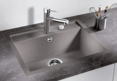 blanco dalago 6 f 527064 enkele keukenspoelbak silgranit zacht wit vlakbouw excenter 2