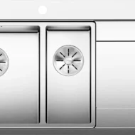 blanco divon ii 6 s if 521661 rvs anderhalve keukenspoelbak links vlakbouw of opbouw excenter 1