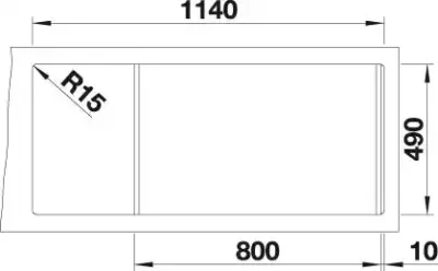 blanco divon ii 8 s if 521664 dubbele keukenspoelbak links rvs vlakbouw of opbouw excenter 4