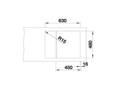 blanco elon 45 s 527251 enkele keukenspoelbak silgranit vulkaangrijs omkeerbaar opbouw excenter 5