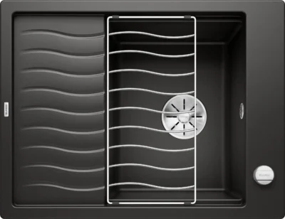 blanco elon 45 s spoelbak graniet zwart 525879 excenter 1