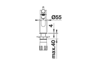 blanco elon xl 6 s 527070 enkele keukenspoelbak silgranit zacht wit omkeerbaar opbouw excenter 3
