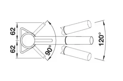 blanco elon xl 6 s 527070 enkele keukenspoelbak silgranit zacht wit omkeerbaar opbouw excenter 4