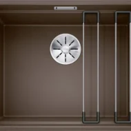 blanco etagon 500 f 526348 enkele keukenspoelbak silgranit cafe inclusief rails vlakbouw 1