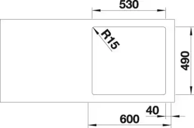 blanco etagon 500 if a 521748 enkele keukenspoelbak rvs inclusief rails vlakbouw of opbouw excenter 5