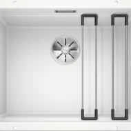 blanco etagon 500 u 522231 keukenspoelbak silgranit wit inclusief rails onderbouw 1