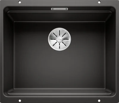 blanco etagon 500 u 525887 keukenspoelbak silgranit zwart inclusief rails onderbouw 1