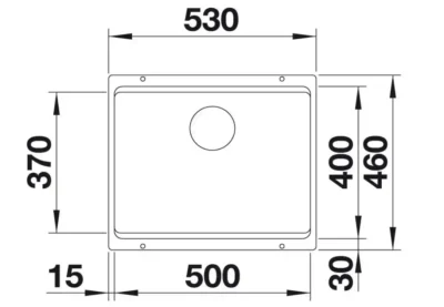 blanco etagon 500 u 527258 keukenspoelbak silgranit vulkaangrijs inclusief rails onderbouw 3