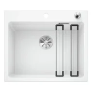 blanco etagon 6 524533 silgranit keukenspoelbak wit inclusief rails opbouw excenter 1