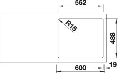 blanco etagon 6 525156 keukenspoelbak keramiek wit inclusief rails opbouw excenter 7