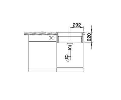 blanco etagon 6 525161 keukenspoelbak keramiek basalt inclusief rails opbouw excenter 6