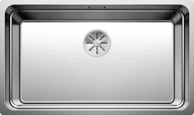 blanco etagon 700 u 524270 enkele keukenspoelbak rvs inclusief rails onderbouw 1