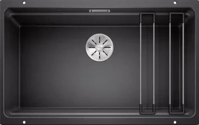 blanco etagon 700 u 525167 keukenspoelbak silgranit antraciet inclusief rails onderbouw 2