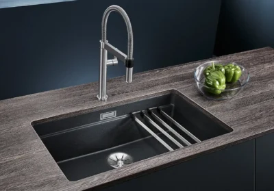 blanco etagon 700 u 525174 keukenspoelbak silgranit tartufo inclusief rails onderbouw 3