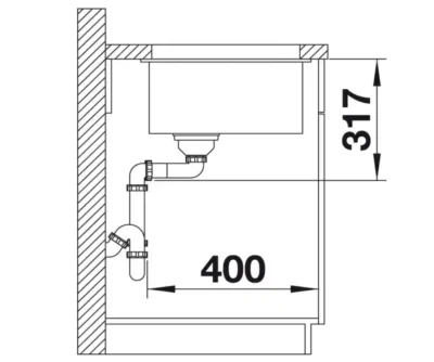 blanco etagon 700 u 527261 keukenspoelbak silgranit vulkaangrijs inclusief rails onderbouw 4