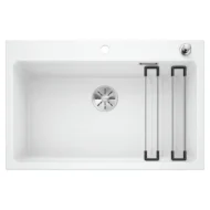 blanco etagon 8 525181 silgranit keukenspoelbak wit inclusief rails opbouw excenter 1