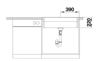 blanco etagon 8 525186 silgranit keukenspoelbak cafe inclusief rails opbouw excenter 6