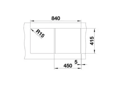 blanco favum 45 s 527083 keukenspoelbak silgranit zacht wit opbouw 4