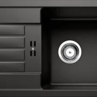 blanco favum xl 6 s 526082 enkele keukenspoelbak silgranit zwart opbouw 1