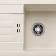 blanco favum xl 6 s 527084 enkele keukenspoelbak silgranit zacht wit opbouw 1