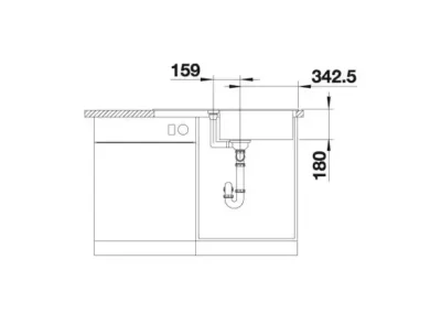 blanco favum xl 6 s 527084 enkele keukenspoelbak silgranit zacht wit opbouw 6