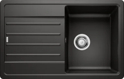 blanco legra 45 s 526083 keukenspoelbak silgranit zwart omkeerbaar opbouw 1